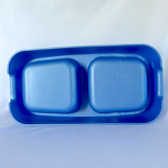 Van Ness Pet Lightweight Medium Double Dish Feeder For Cats And Dogs, 42 OZ,Blue - Picture 3 of 8